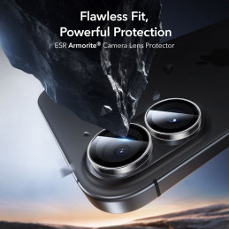 ESR „Armorite“ kameros dėklas, skirtas „iPhone 16 / 16 Plus / 17“ – skaidrus