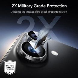 ESR „Armorite“ kameros dėklas, skirtas „iPhone 16 / 16 Plus / 17“ – skaidrus