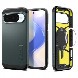 „Spigen Tough Armor Mag MagSafe“ dėklas, skirtas „Google Pixel 10 / 10 Pro“ – žalias