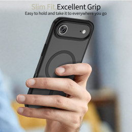 „Tech-Protect MagMat MagSafe“ dėklas, skirtas „iPhone 17 Air“ – matinės juodos spalvos