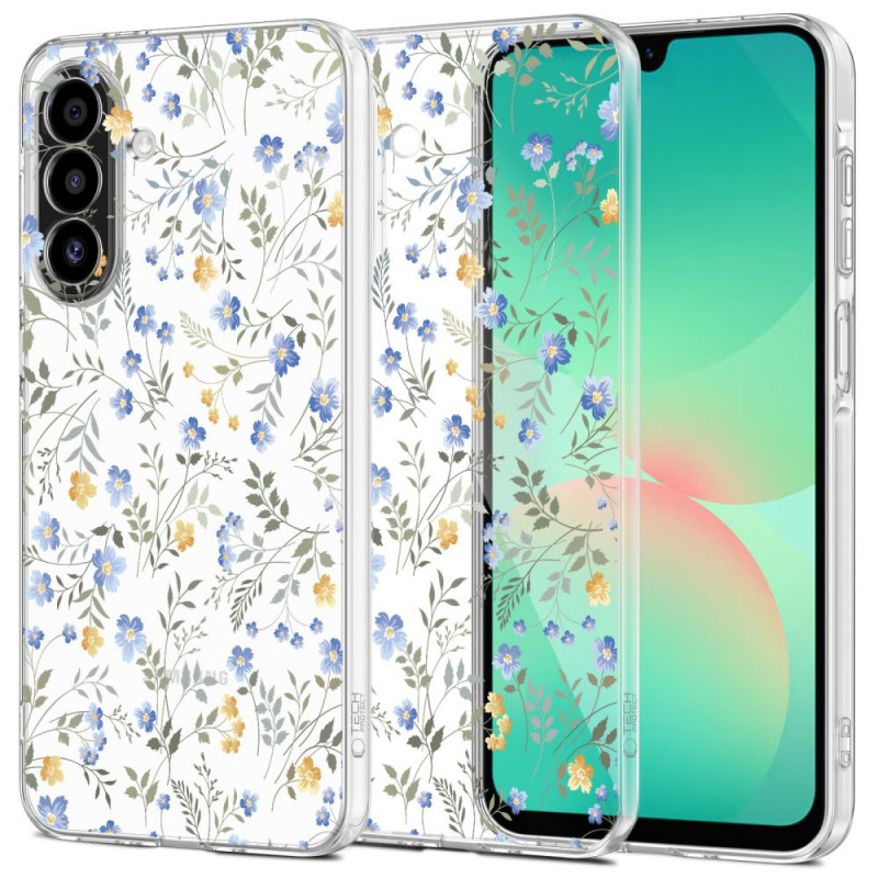 „Tech-Protect FlexAir+“ dėklas, skirtas „Samsung Galaxy A17 4G / 5G“ – ramunės su lapais