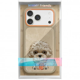 „Nimmy Big Eyed Pet 2.0“ šuns dėklas, skirtas „iPhone 17 Pro Max“ – smėlio spalvos