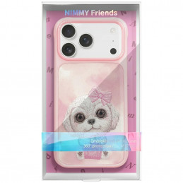 „Nimmy Big Eyed Pet 2.0“ šuns dėklas, skirtas „iPhone 17“ – rožinis