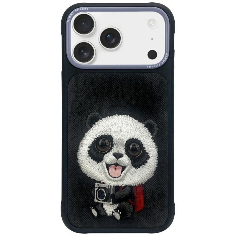 „Nimmy Big Eyed Pet 2.0“ pandos dėklas, skirtas „iPhone 17“ – juodas