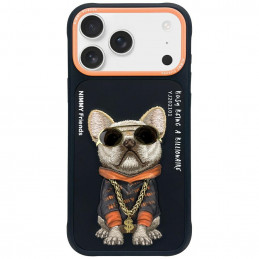 „Nimmy Glasses“ „Cool Dog“ dėklas „iPhone 17“ – juodas