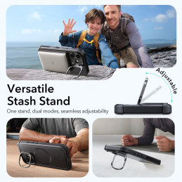 ESR „Cyber Kickstand MagSafe“ dėklas, skirtas „iPhone 17“ – juodas
