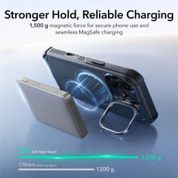 ESR „Cyber Kickstand MagSafe“ dėklas, skirtas „iPhone 17“ – juodas