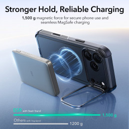 ESR „Cyber Kickstand MagSafe“ dėklas, skirtas „iPhone 17 Pro“ – juodas