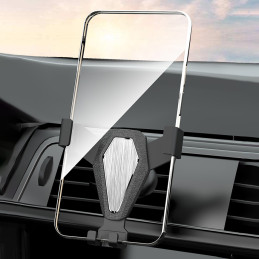 Gravity automobilinis išmaniojo telefono laikiklis ventiliacijos angai juodas (YC07)