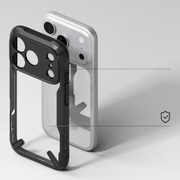 „Ringke Fusion X“ dėklas, skirtas „iPhone 17 Pro Max“ – juodas