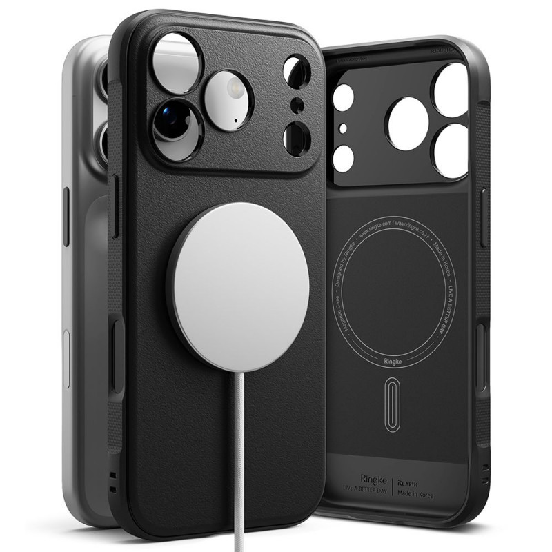 „Ringke Onyx“ magnetinis „MagSafe“ dėklas, skirtas „iPhone 17 Pro Max“ – juodas