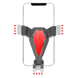 Gravity automobilinis išmaniojo telefono laikiklis ventiliacijos angai juodas (YC07)
