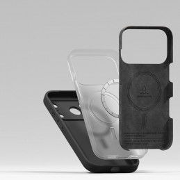„Ringke“ silikoninis magnetinis „MagSafe“ dėklas, skirtas „iPhone 17 Pro Max“ – juodas