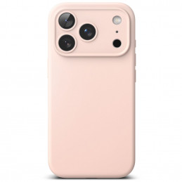 „Ringke“ silikoninis magnetinis „MagSafe“ dėklas, skirtas „iPhone 17 Pro Max“ – rožinis
