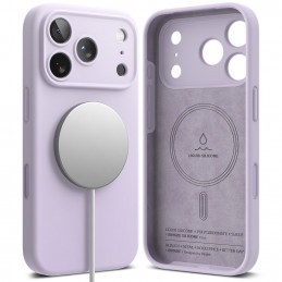 „Ringke“ silikoninis magnetinis „MagSafe“ dėklas, skirtas „iPhone 17 Pro Max“ – violetinis