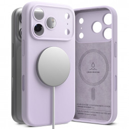 „Ringke“ silikoninis magnetinis „MagSafe“ dėklas, skirtas „iPhone 17 Pro“ – violetinis