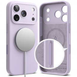 „Ringke“ silikoninis magnetinis „MagSafe“ dėklas, skirtas „iPhone 17 Pro“ – violetinis