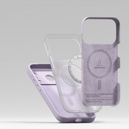 „Ringke“ silikoninis magnetinis „MagSafe“ dėklas, skirtas „iPhone 17 Pro“ – violetinis
