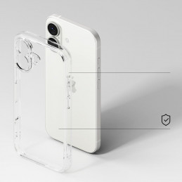 „Ringke Fusion“ iPhone 17 dėklas – skaidrus