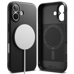 „Ringke Onyx“ magnetinis „MagSafe“ dėklas, skirtas „iPhone 17“ – juodas