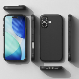 „Ringke Onyx“ magnetinis „MagSafe“ dėklas, skirtas „iPhone 17“ – juodas