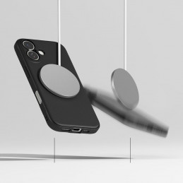 „Ringke Onyx“ magnetinis „MagSafe“ dėklas, skirtas „iPhone 17“ – juodas