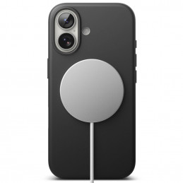 „Ringke“ silikoninis magnetinis „MagSafe“ dėklas, skirtas „iPhone 17“ – juodas