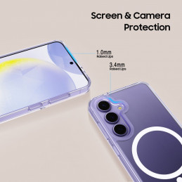„Tech-Protect FlexAir Hybrid MagSafe“ dėklas, skirtas „Samsung Galaxy A17 4G / 5G“ – skaidrus