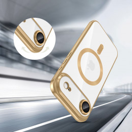 „Tech-Protect MagFlex MagSafe“ dėklas, skirtas „iPhone 17 Air“ – permatomo aukso spalvos