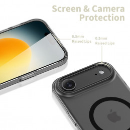 „Tech-Protect MagFlex MagSafe“ dėklas, skirtas „iPhone 17 Air“ – matinės juodos spalvos