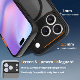 „Tech-Protect BasicMag MagSafe“ dėklas, skirtas „iPhone 17 Pro Max“ – matinės juodos spalvos