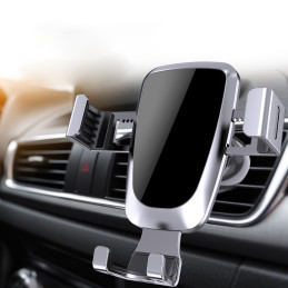 Gravity automobilinis išmaniojo telefono laikiklis, skirtas ventiliacijos angai, juodas (YC08)