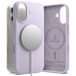 „Ringke“ silikoninis magnetinis „MagSafe“ dėklas, skirtas „iPhone 17“ – violetinis