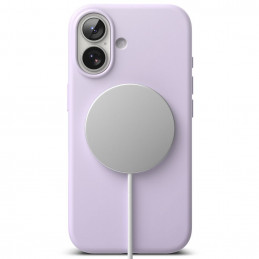 „Ringke“ silikoninis magnetinis „MagSafe“ dėklas, skirtas „iPhone 17“ – violetinis