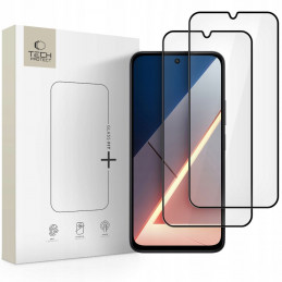 „Tech-Protect Glass Fit+“ grūdinto stiklo paketas, skirtas „Xiaomi Poco M7“ - juodas