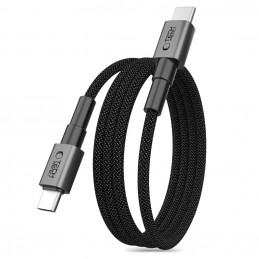 „Tech-Protect Ultraboost DNA MagTwist USB-C PD“ laidas 100 W / 5 A, 200 cm – pilkas