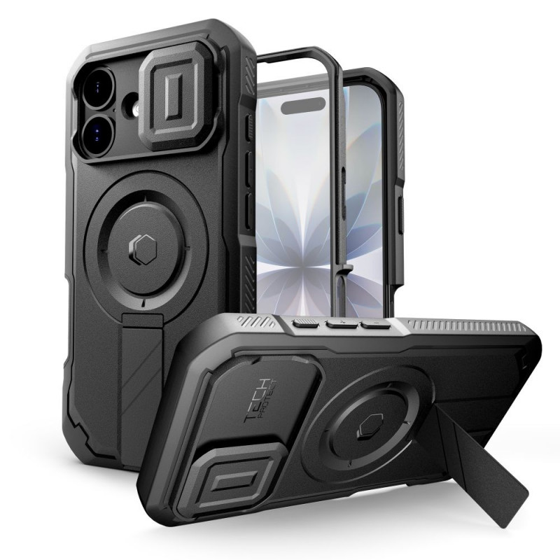 „Tech-Protect Kevlar MagSafe“ dėklas, skirtas „iPhone 17“ – juodas
