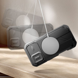 „Tech-Protect Kevlar MagSafe“ dėklas, skirtas „iPhone 17“ – juodas