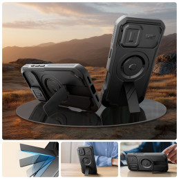 „Tech-Protect Kevlar MagSafe“ dėklas, skirtas „iPhone 17“ – juodas