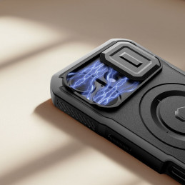 „Tech-Protect Kevlar MagSafe“ dėklas, skirtas „iPhone 17“ – juodas