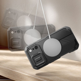 „Tech-Protect Kevlar MagSafe“ dėklas, skirtas „iPhone 17 Pro Max“ – juodas