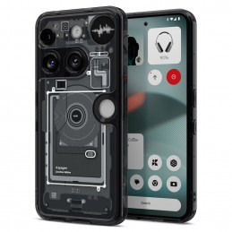 „Spigen Ultra Hybrid“ dėklas, skirtas „Nothing Phone 3 Zero One“ – skaidrus