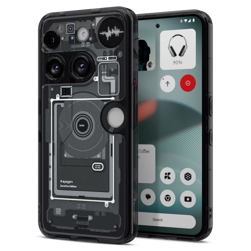 „Spigen Ultra Hybrid“ dėklas, skirtas „Nothing Phone 3 Zero One“ – skaidrus