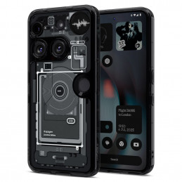 „Spigen Ultra Hybrid“ dėklas, skirtas „Nothing Phone 3 Zero One“ – skaidrus