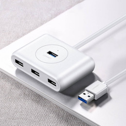 Ugreen daugiafunkcis USB HUB – 4 x USB 3.0 1m baltas (CR113)