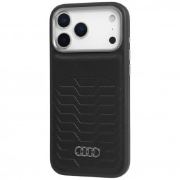 „Audi GT“ sintetinės odos „MagSafe“ dėklas, skirtas „iPhone 17 Pro Max“ – juodas