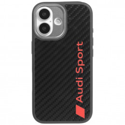 „Audi R8“ anglies pluošto „MagSafe“ dėklas, skirtas „iPhone 17“ – juodas