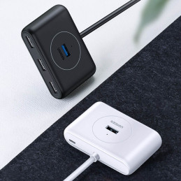 Ugreen daugiafunkcis USB HUB – 4 x USB 3.0 1m baltas (CR113)