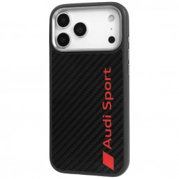 „Audi R8“ anglies pluošto „MagSafe“ dėklas, skirtas „iPhone 17 Pro Max“ – juodas