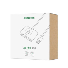 Ugreen daugiafunkcis USB HUB – 4 x USB 3.0 1m baltas (CR113)
